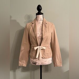 Old Navy Women’s Size Small Khaki Tie Waist Blazer